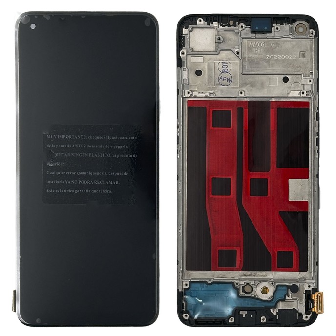 Pantalla Oppo A74 4G CPH2219 OLED con MARCO (LCD/display + digitalizador/táctil)