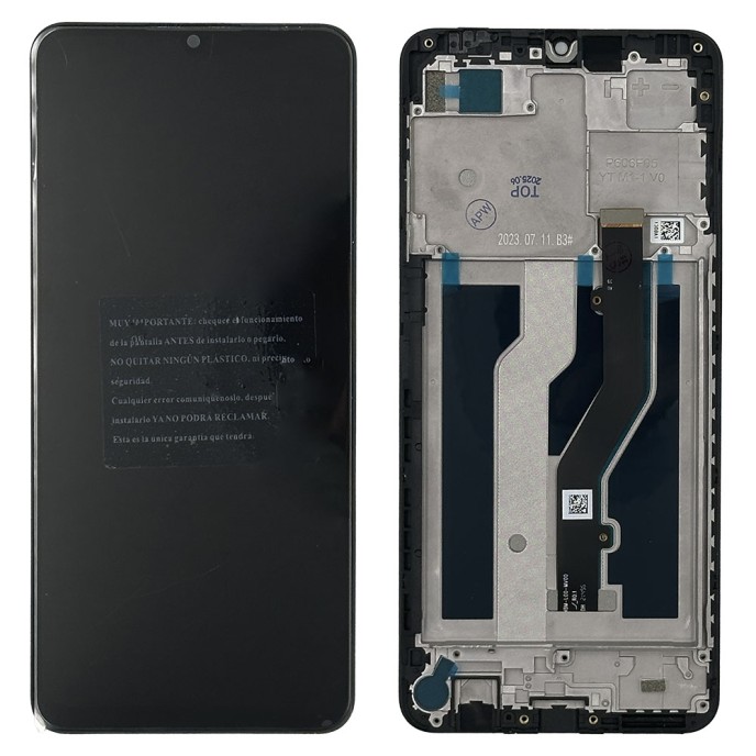Pantalla ZTE Blade A72S, A7050 Premium Con Marco (LCD/display + digitalizador/táctil)