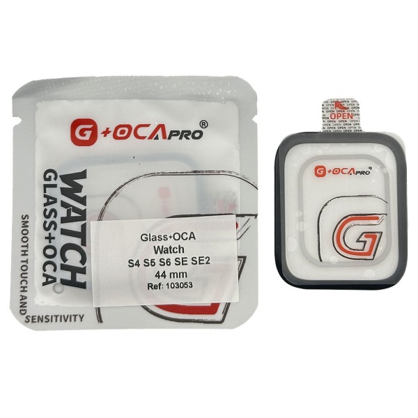 Cristal Apple Watch serie 4, serie 5, serie 6, serie SE, serie SE2 44mm (G+OCA Pro)