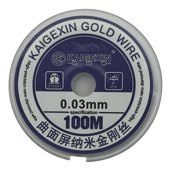 Hilo para separación de pantallas KAIGEXIN hilo de corte nano diamante (0,03 mm 100 m)