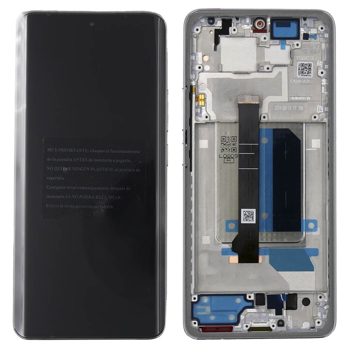 Pantalla Xiaomi Redmi Note 14 PRO PLUS 5G 24115RA8EG OLED Con Marco PLATA (LCD/display + digitalizador/táctil)