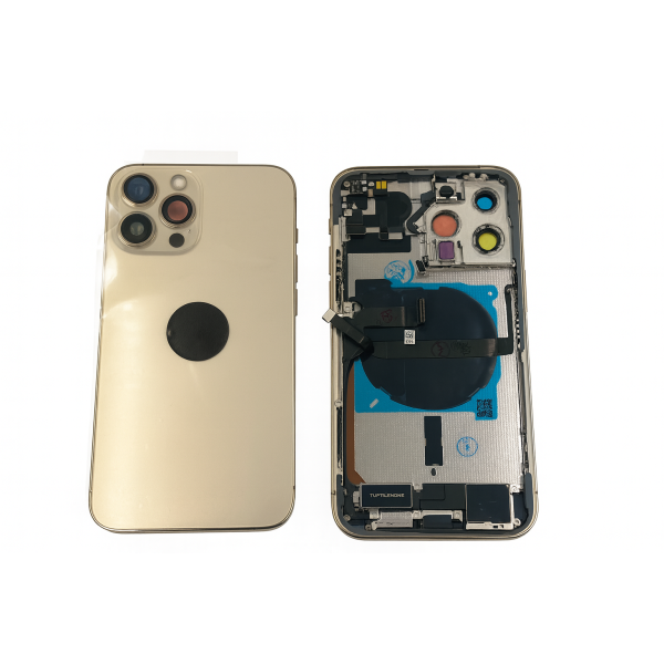 Chasis iPhone 13 PRO MAX DORADO CON COMPONENTES 100% originales