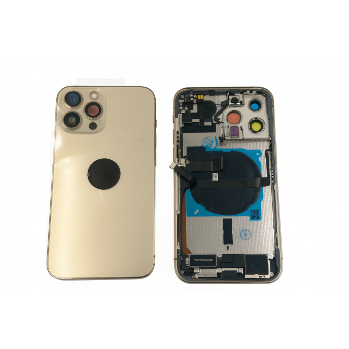 Chasis iPhone 13 PRO MAX DORADO CON COMPONENTES 100% originales