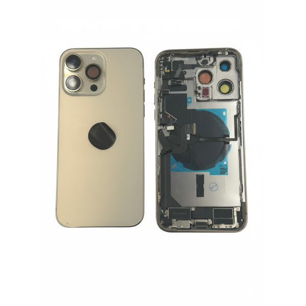 Chasis iPhone 14 PRO MAX DORADO CON COMPONENTES 100% originales