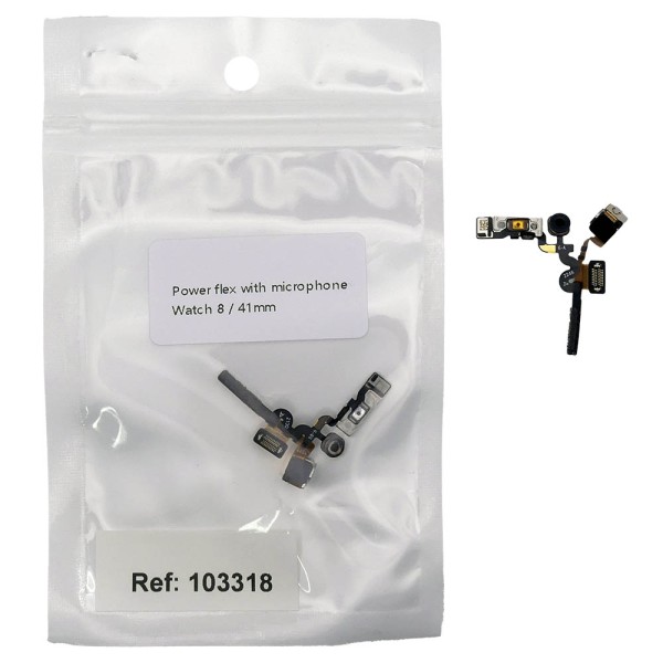 Flex encendido con micrófono Apple Watch Serie 8 41mm 100% original (Despiece)