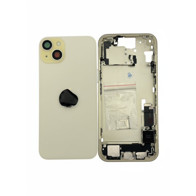 Chasis iPhone 15 PLUS AMARILLO CON COMPONENTES 100% originales