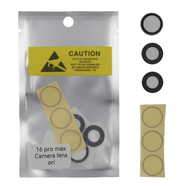 Lente cámara iPhone 16 PRO MAX (solo cristal) 100% zafiro