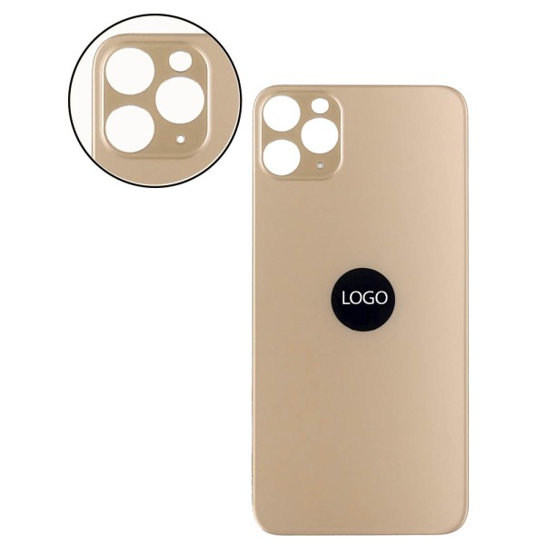 Tapa trasera iPhone 11 PRO MAX DORADO (unibody) FACIL INSTALACION