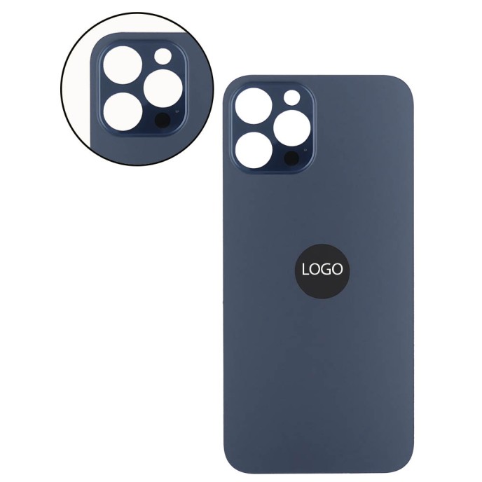 Tapa trasera iPhone 12 PRO MAX AZUL (unibody) FACIL INSTALACION