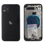 Chasis iPhone 11 NEGRO tapa trasera (Unibody, INCLUYE rejillas)