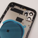 Chasis iPhone 11 NEGRO tapa trasera (Unibody, INCLUYE rejillas)