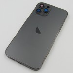 Chasis iPhone 12 PRO NEGRO tapa trasera (Unibody, INCLUYE rejillas)