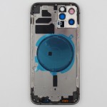 Chasis iPhone 12 PRO NEGRO tapa trasera (Unibody, INCLUYE rejillas)