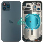 Chasis iPhone 12 PRO AZUL tapa trasera (Unibody, INCLUYE rejillas)