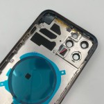 Chasis iPhone 12 PRO MAX AZUL tapa trasera (Unibody, INCLUYE rejillas)