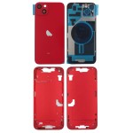Chasis iPhone 14 PLUS ROJO tapa trasera (Unibody, INCLUYE rejillas)