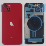 Chasis iPhone 14 PLUS ROJO tapa trasera (Unibody, INCLUYE rejillas)