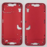 Chasis iPhone 14 PLUS ROJO tapa trasera (Unibody, INCLUYE rejillas)