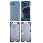 Chasis iPhone 14 PLUS AZUL tapa trasera (Unibody, INCLUYE rejillas)