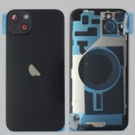 Chasis iPhone 14 PLUS NEGRO tapa trasera (Unibody, INCLUYE rejillas)