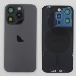 Chasis iPhone 15 PRO NEGRO tapa trasera (Unibody, INCLUYE rejillas)