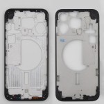 Chasis iPhone 15 PRO MAX NEGRO tapa trasera (Unibody, INCLUYE rejillas)