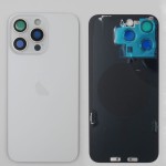 Chasis iPhone 15 PRO MAX BLANCO tapa trasera (Unibody, INCLUYE rejillas)