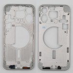 Chasis iPhone 15 PRO MAX BLANCO tapa trasera (Unibody, INCLUYE rejillas)