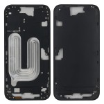 Chasis iPhone 16 PLUS NEGRO tapa trasera (Unibody, INCLUYE rejillas)