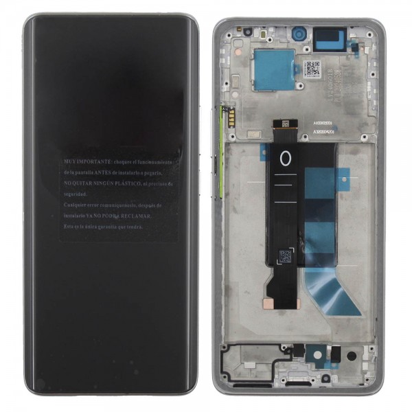 Pantalla Xiaomi Redmi Note 14 PRO 5G, POCO X7 5G PREMIUM Con Marco PLATA (LCD/display + digitalizador/táctil)