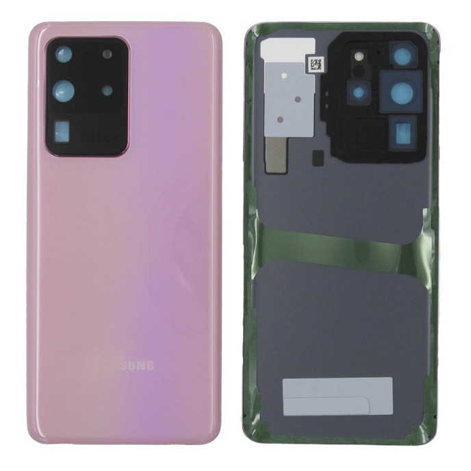 Tapa trasera Samsung S20 ULTRA G988 ROSA CON LENTE