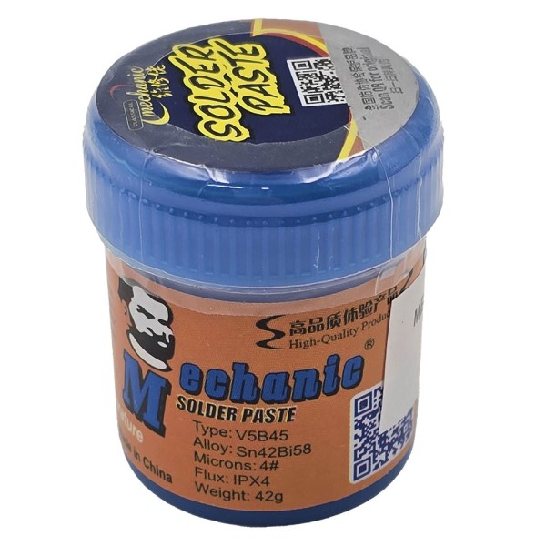 Estaño en pasta para soldar MECHANIC V5B45 138 º 42g