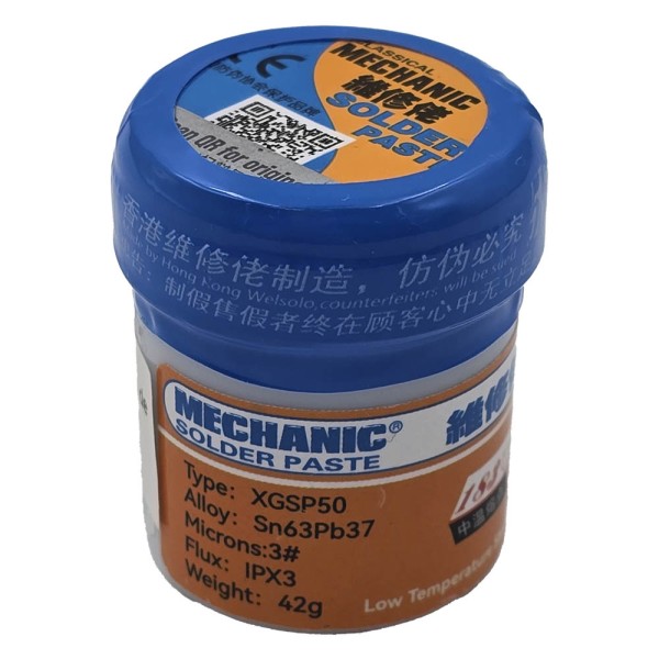 Estaño en pasta para soldar MECHANIC XGSP50 183 º 42g